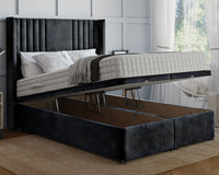 Hazel Winged Ottoman Bed