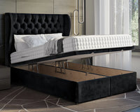 Oyster Winged Ottoman Bed