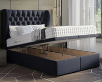 Oyster Winged Ottoman Bed