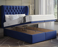 Oyster Winged Ottoman Bed
