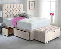 Ibex Bed with Ottoman Set