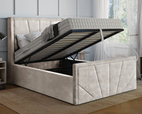 York Winged Ottoman Bed