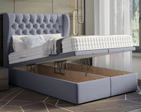 Oyster Winged Ottoman Bed