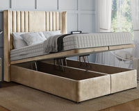 Hazel Winged Ottoman Bed