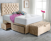 Ibex Bed with Ottoman Set