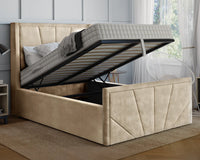 York Winged Ottoman Bed