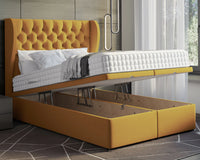 Oyster Winged Ottoman Bed