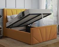 York Winged Ottoman Bed