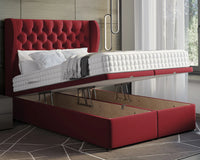 Oyster Winged Ottoman Bed
