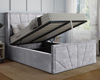 York Winged Ottoman Bed