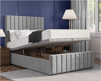 Stripe Plus Ottoman Bed